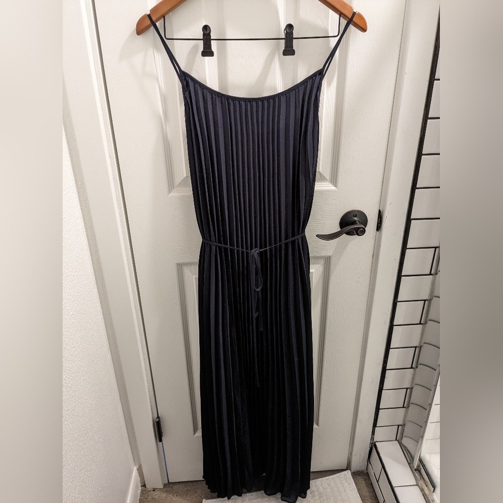 Maxi Sheer Mesh Navy Blue Dress (new with tag!) H&M